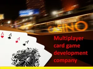 Multiplayer card game development company