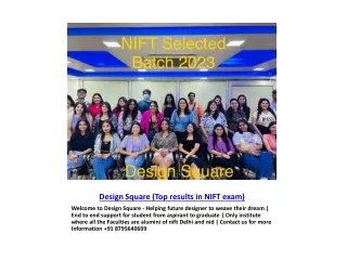 Design Square (Top results in NIFT exam