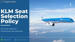 klm seat selection policy