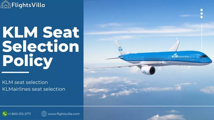 klm seat selection policy