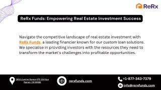 ReRx Funds Empowering Real Estate Investment Success