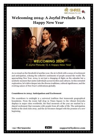 welcoming 2024 a joyful prelude to a happy