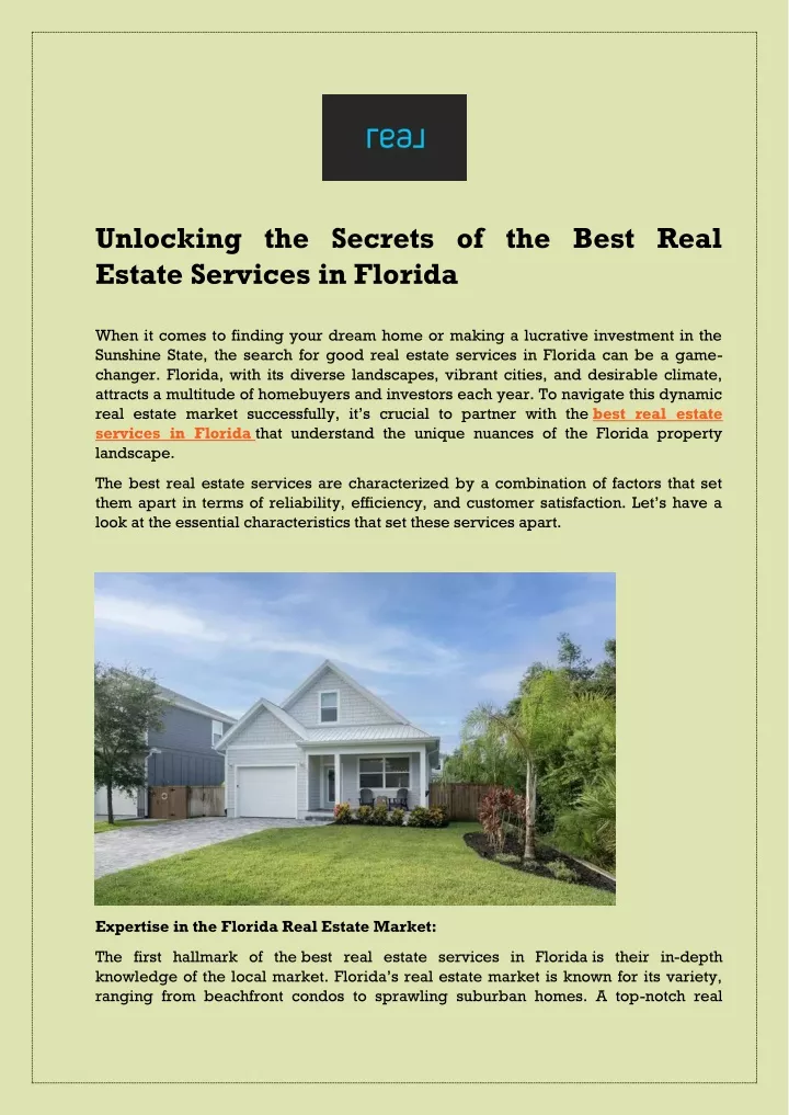 unlocking the secrets of the best real estate