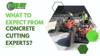 What to expect from concrete cutting experts?