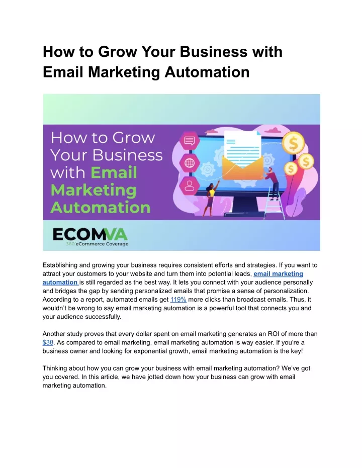 how to grow your business with email marketing