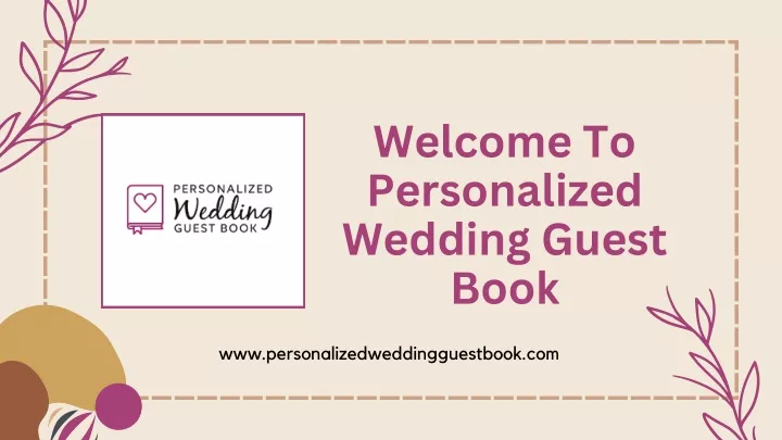 welcome to personalized wedding guest book