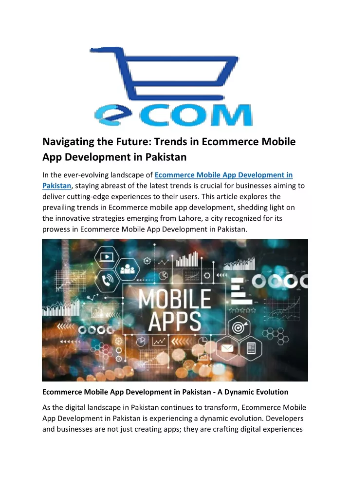 navigating the future trends in ecommerce mobile