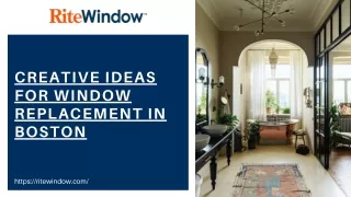 Creative Ideas for Window Replacement in Boston