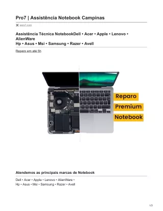 pro7 assist ncia notebook campinas