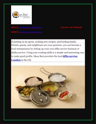 How to Start a Tiffin Service Business from Home