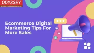 Ecommerce Digital Marketing Tips For More Sales | Result Oriented Seo Services