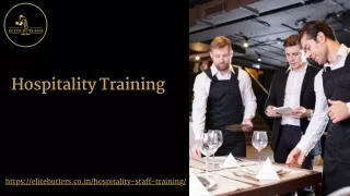 Best Hospitality Staff Training