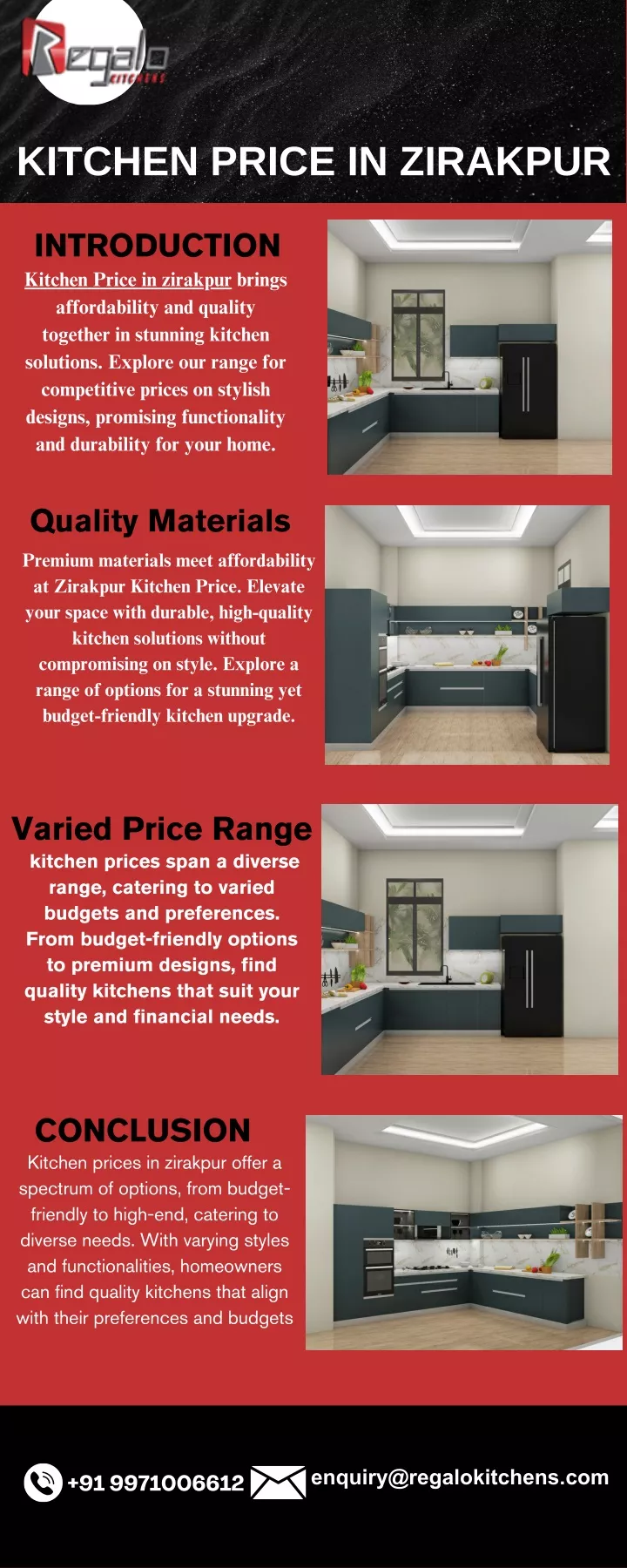 kitchen price in zirakpur