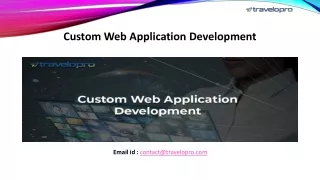 custom web application development