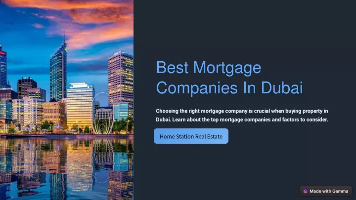 best mortgage companies in dubai