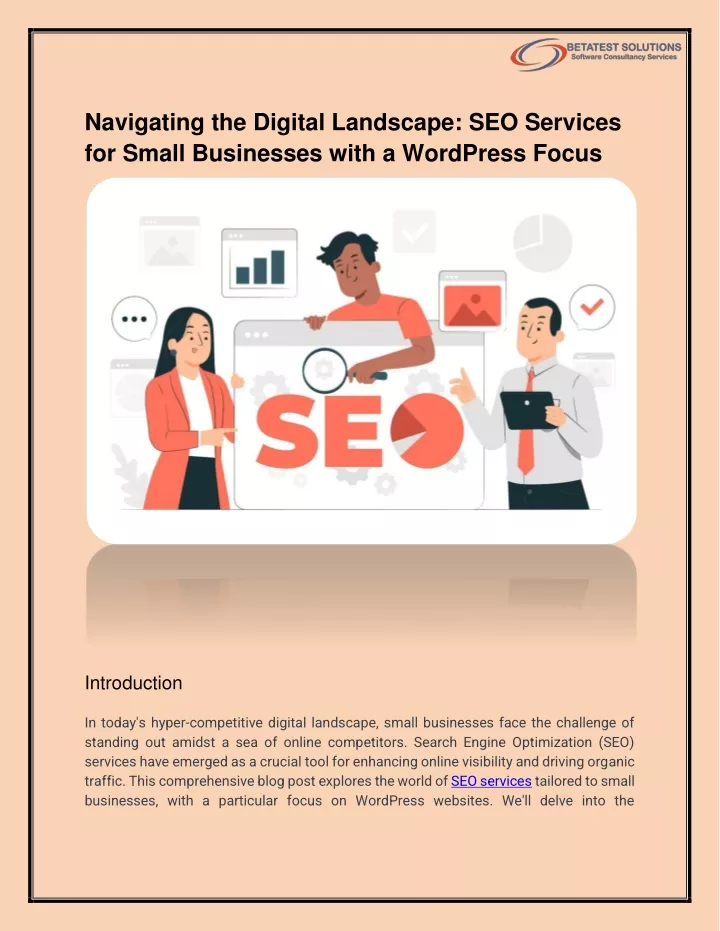 navigating the digital landscape seo services