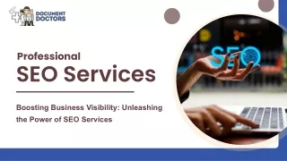 Boosting Business Visibility: Unleashing the Power of SEO Services