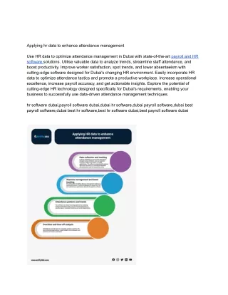applying hr data to enhance attendance management