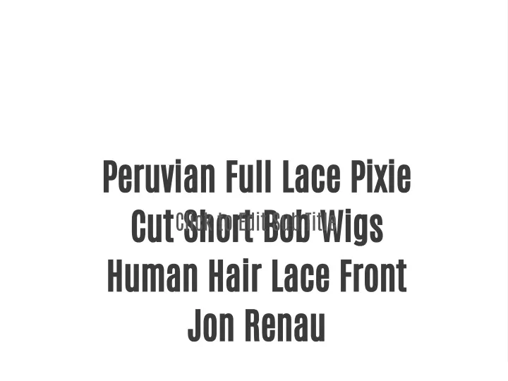 peruvian full lace pixie cut short bob wigs human