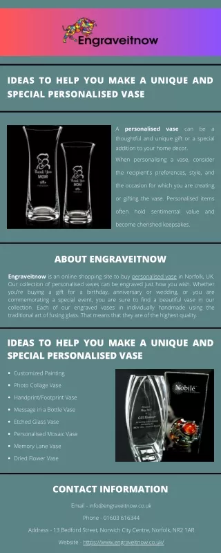 ideas to help you make a unique and special