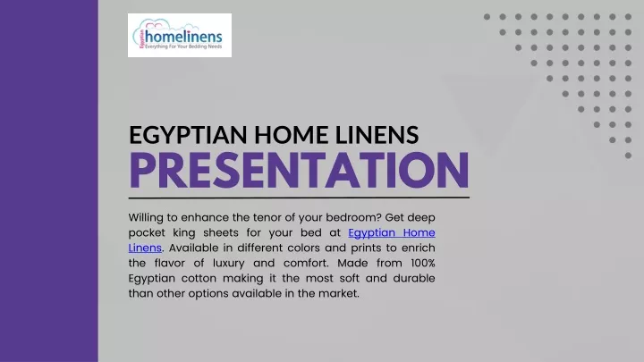 egyptian home linens