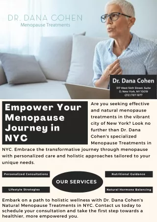 Empower Your Menopause Journey in NYC