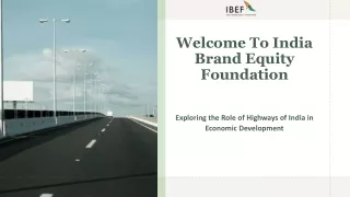 In-Depth Insight into the Impact of Indian National Highways on Trade & Commerce