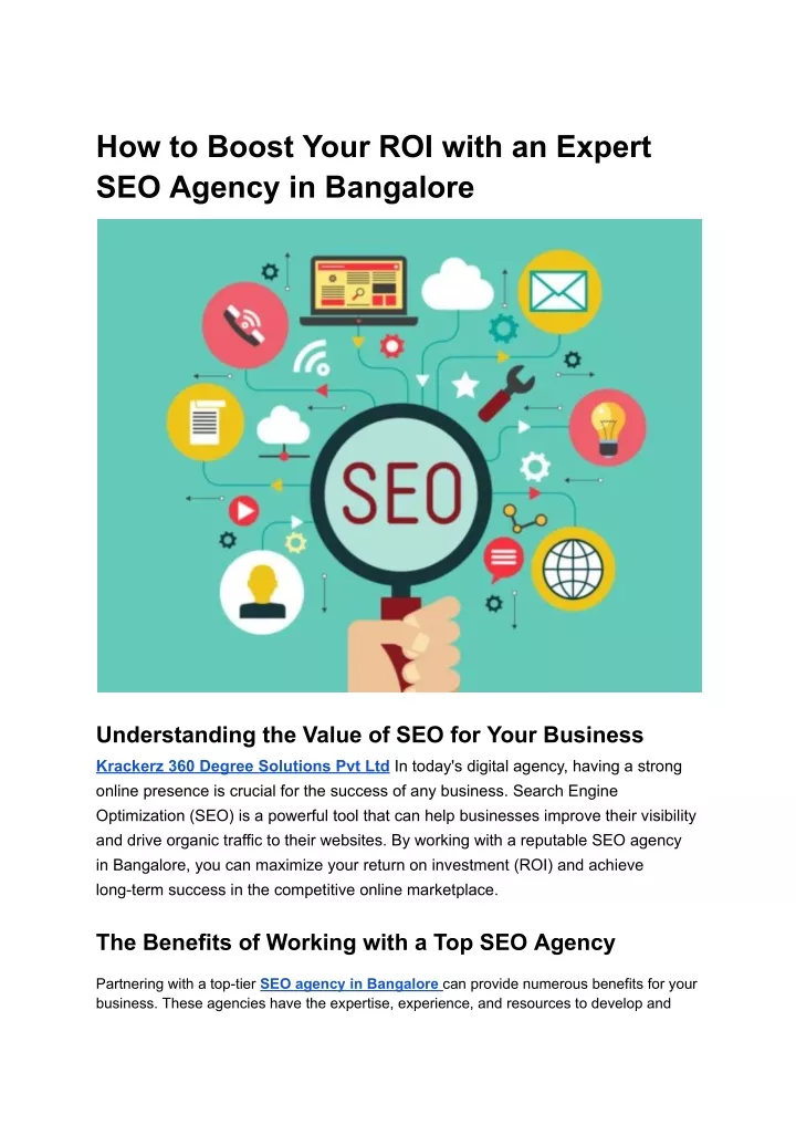 how to boost your roi with an expert seo agency