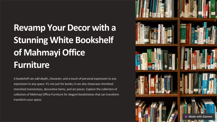 revamp your decor with a stunning white bookshelf