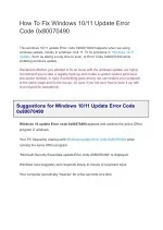 Error Code 0x80070490 - slide 1