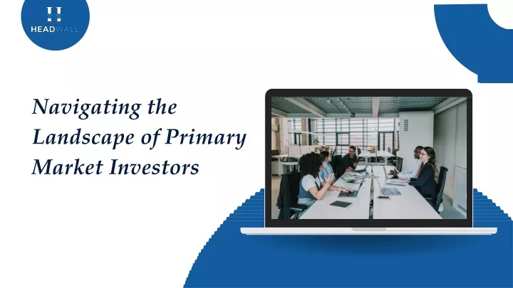 navigating the landscape of primary market investors