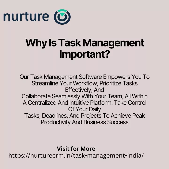 why is task management important