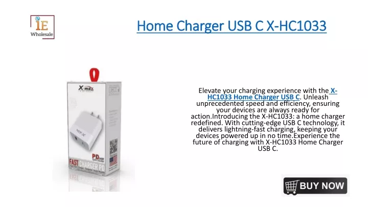 home charger usb c x hc1033