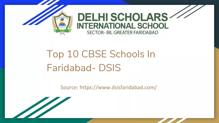 top 10 cbse schools in faridabad dsis