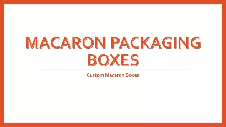 macaron packaging boxes