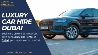 Luxury Cars On Rent With 25% Off In Dubai