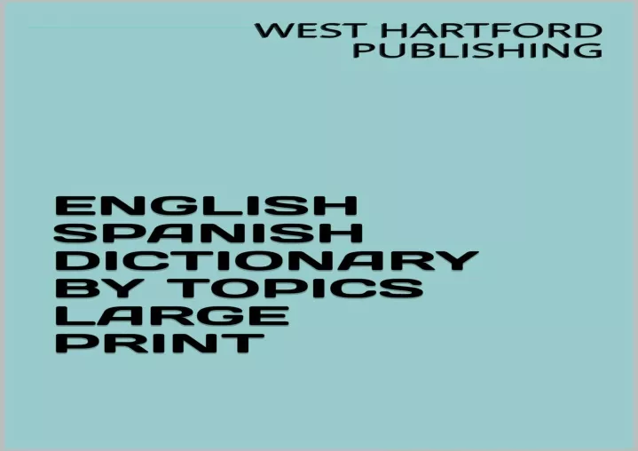 pdf english spanish dictionary by topics large