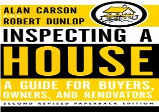 ✔ DOWNLOAD/PDF ⭐  Inspecting a House: A Guide for Buyers, Owners, and