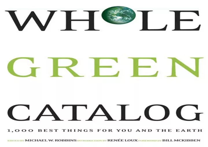 pdf read whole green catalog 1000 best things