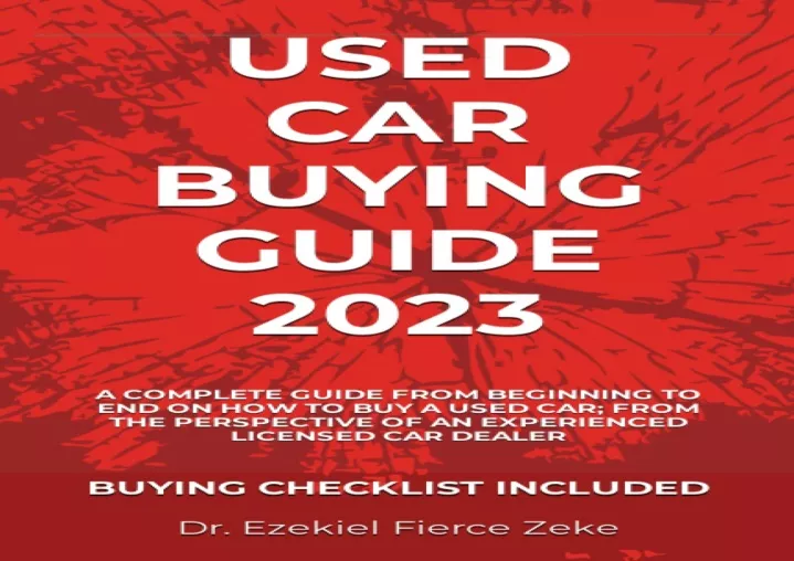 pdf read used car buying guide 2023 a complete
