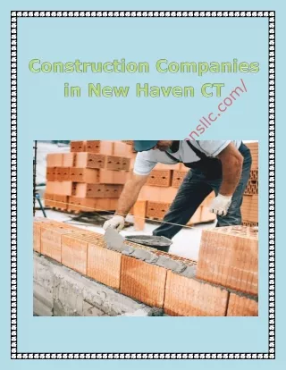 Construction Companies in New Haven CT