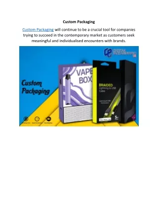 custom packaging