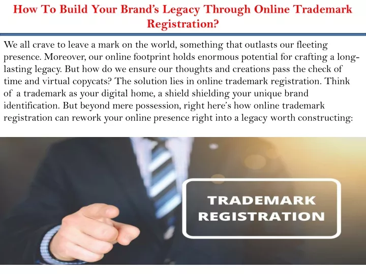 how to build your brand s legacy through online