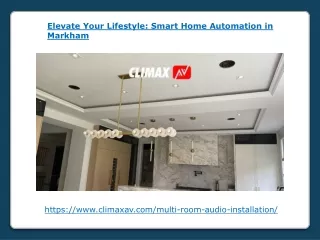 Elevate Your Lifestyle - Smart Home Automation in Markham