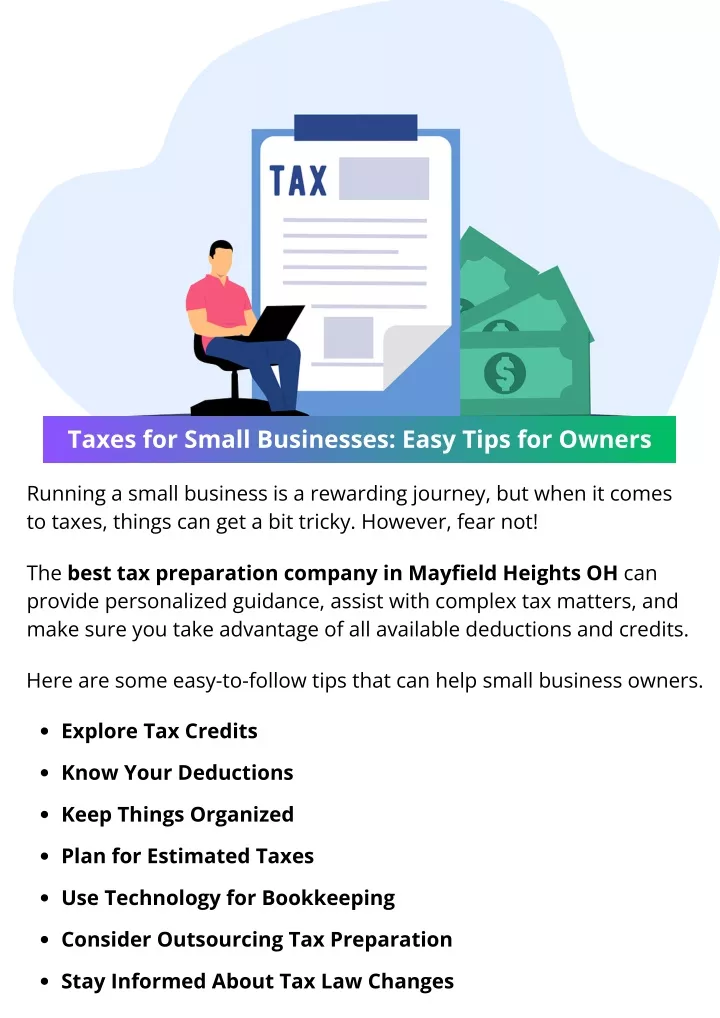 taxes for small businesses easy tips for owners