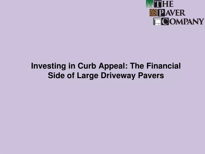 investing in curb appeal the financial side