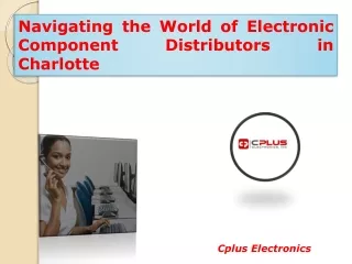 Electronic component distributors USA