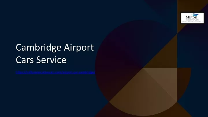 cambridge airport cars service