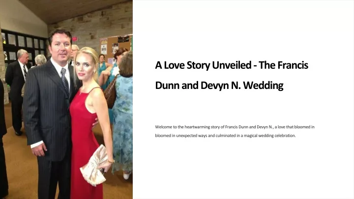 a love story unveiled the francis dunn and devyn