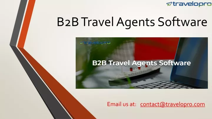 b2b travel agents software